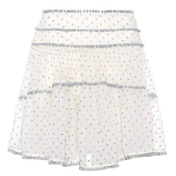 Zimmermann Painted Heart Contour Skirt S0 b95 - Picture 3 of 10